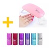 Sr Oferton Lámpara Uñas Sun Mini Portátil + 6 Barniz