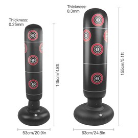 Inflatable Punching Bags, Fitness Boxing Punch Bag Standing Boxing Bag Toy Indoor Punching Tower Bag Boxing Punching Heavy Bag for Adults