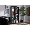 Baxton Studio Janne Dark Brown Finished 8-Cube Storage Shelf