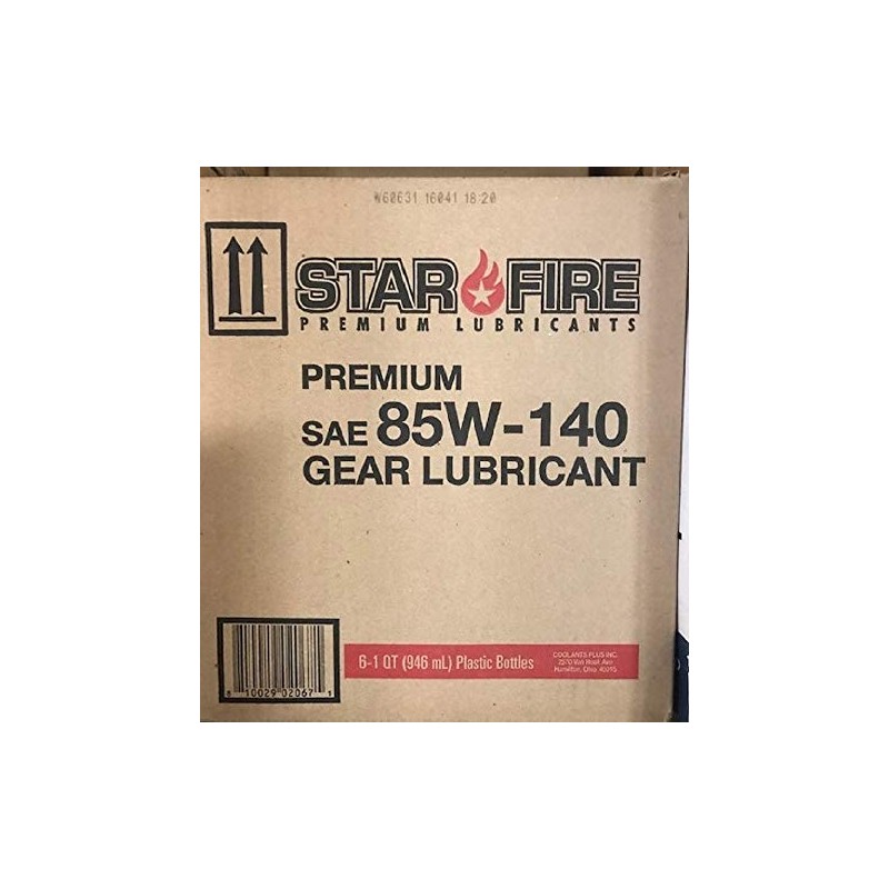 STARFIRE Premium Lubricants SAE 85W140 GL-5 Gear Oil-6 Quart Carton