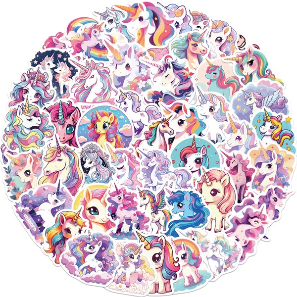 Dream Stickers, Magical Mythical Creatures Decal for Kids Teens, 50Pcs