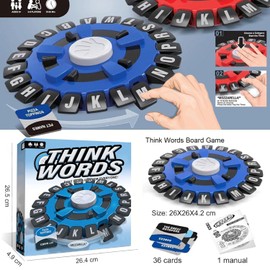 Tabletop Word Game, Word Puzzle Toy, Family Board Game, Educational Puzzle Game, Family Word Puzzle Game, Interactive Board Game, Perfect Plaything for Family and Friends