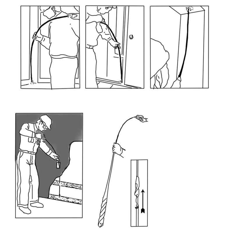 Flexible Installer Drill Bit Fish Bit for Pulling Wire Through