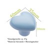 NAKUPENDA Pack of 6 Furniture Knobs Heart Shape Ceramic Cabinet