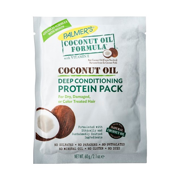 Palmers Coconut Oil Formula Coconut Oil Deep Conditioning Protein Pack Sachet 60g - Discontinued Product