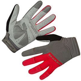 Endura Men's Hummvee MTB Cycling Glove, Full Finger - Red, Small