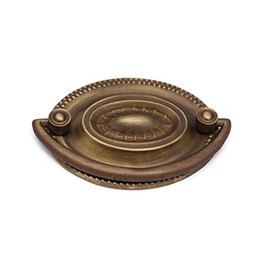 Restore Hardware Hepplewhite Drawer Pulls Medium 2 1/2" CC - Sheraton Furniture Drawer Pull - Federal Pulls - Brass Antique Finish