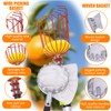 20FT Telescopic Fruit Picker With Wire Basket and Woven Basket,Adjustable