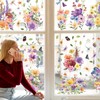 WALPLUS Flower Window Stickers for Glass Double Sided Spring Window