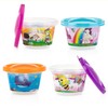 Nuby 4-Pack Stackable Printed Wash or Toss Snack Cups, 4
