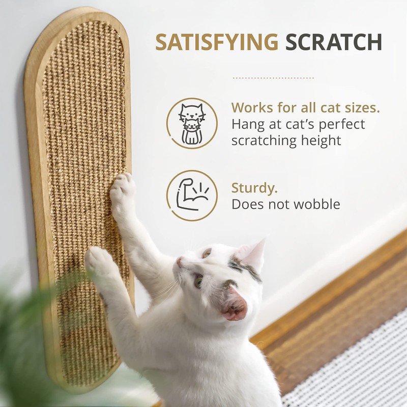 7 Ruby Road Wall Mounted Cat Scratcher - Indoor Vertical