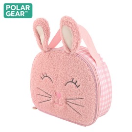Polar Gear Sensory Lunch Bag with Wipe Clean Lining, Plush, Pink Bunny