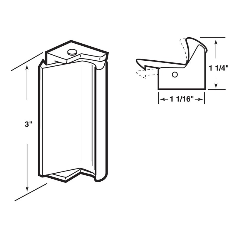 FHC F2580 Sliding Window Latch & Pull Spring Loaded -