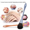 Soft Nylon Nail Cleaning Brush - Ergonomic Handle, Multi-Color Options,