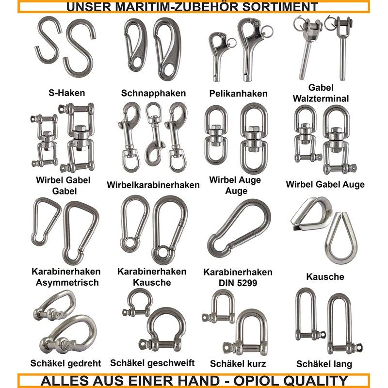 OPIOL QUALITY® Sealing Blind Rivets with Flat Head, Grooved Rivet