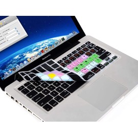 XSKN Final Cut Pro X English Silicone Shortcuts Keyboard Cover Skin Protector for MacBook Air MacBook Pro 13 15 17 Inch (US/EU Keyboard)