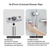 WUBAYI Shower Head Holder with 2 Hooks, Universal Shower Bracket