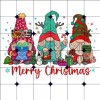 Handmade Sublimation Print Merry Christmas Gnomes Ready to Press Heat