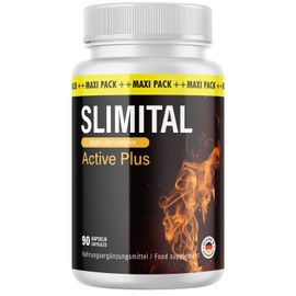 Slimital Active Plus Kapseln - perfekter Begleiter für den Alltag - in der großen Maxi-Dose - 90 Kapseln Inhalt- 1x