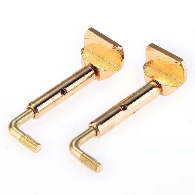 Pair of 4/4, 3/4 Size Violin Chinrest Chin Rest Clamp
