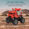 1:43 RC Fire Truck Toy Ladder Full Functional Lighting Plastic