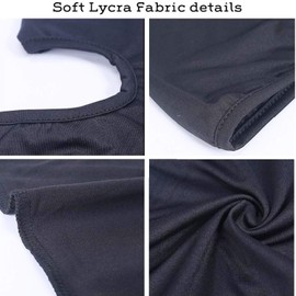 LIRITE Balaclava Face Mask Breathable for Motorcycle Helmet Cycling Skiing & Winter Sports Windproof Unisex Men Women Kids All The Year Round UV/Sun Dust Protection 3 Pack Black