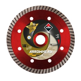10" Diamond Blade Arrowhead Turbo Premium for Fine Porcelain Tiles - High Speed, Wet or Dry Use
