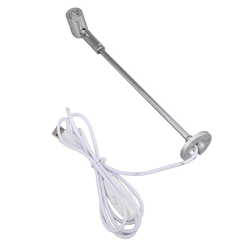 TOPINCN Jewelry Display Spotlight Stand Cabinet LED Spotlight Aluminium Small