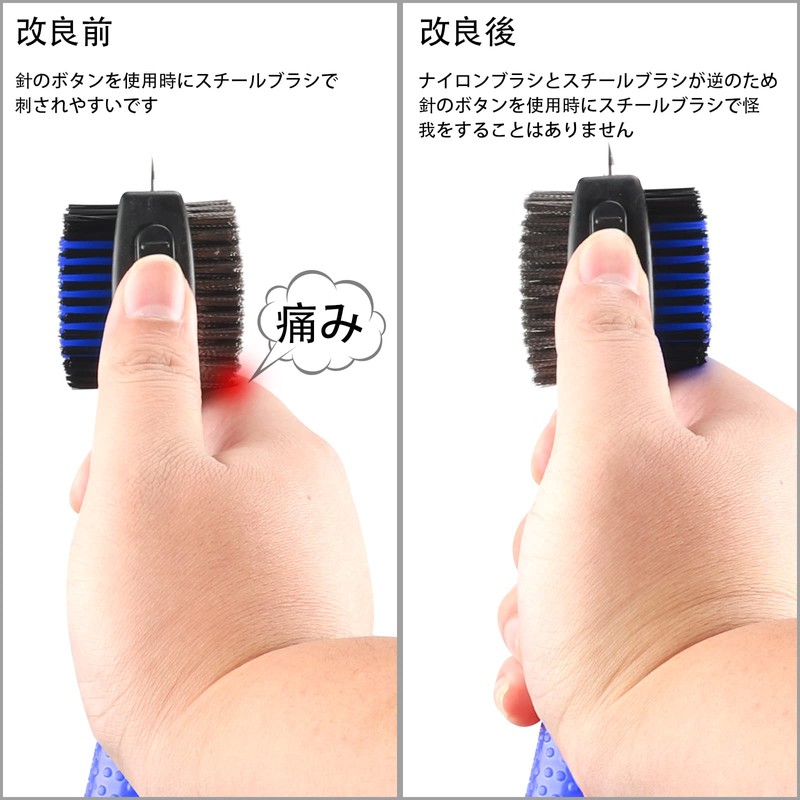 Golf Club Brush, Clean, Maintenance Tool, Wire, Nylon, Needle Storage,