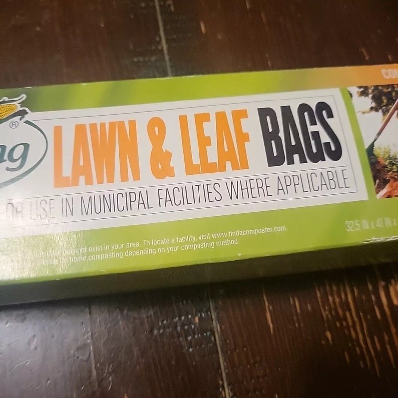 BioBag Compostable Biodegradable Lawn & Leaf Yard Waste Bags, 33