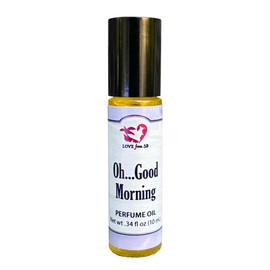 Love from Santa Barbara Oh...Good Morning Perfume Oil with Organic Golden Jojoba Oil, .34 oz. (10 ml) Roll On Bottle, Made in Santa Barbara California (Oh...Good Morning)
