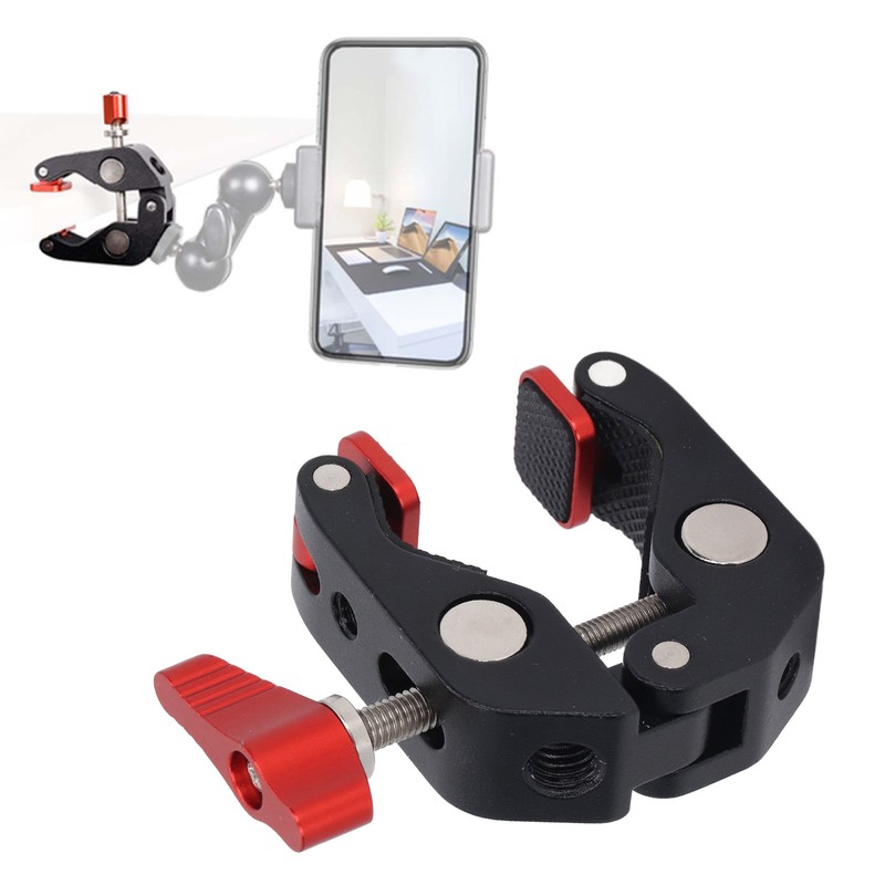 Super Clamp Red Crab Clamp Aluminium Alloy Silicone Cushion Drop