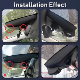 YuYue Electronic 4K On-Dash Camera Compatible with Toyota RAV4 19-21 LE XLE TRD Hybrid XSE SE Venza 21-22 Model A OEM Size Look,UHD 2160P Video,Loop Recording,G Sensor,WiFi & APP,Included 64GB Card