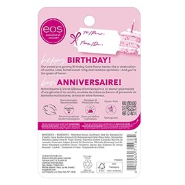EOS eos Birthday Cake Smooth Lip Balm, 8g, 2 Pack