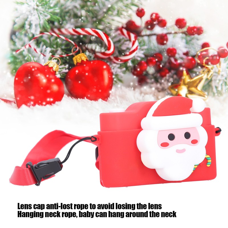 Kids Camera Santa Claus Video Dual Camera Music Cartoon USB