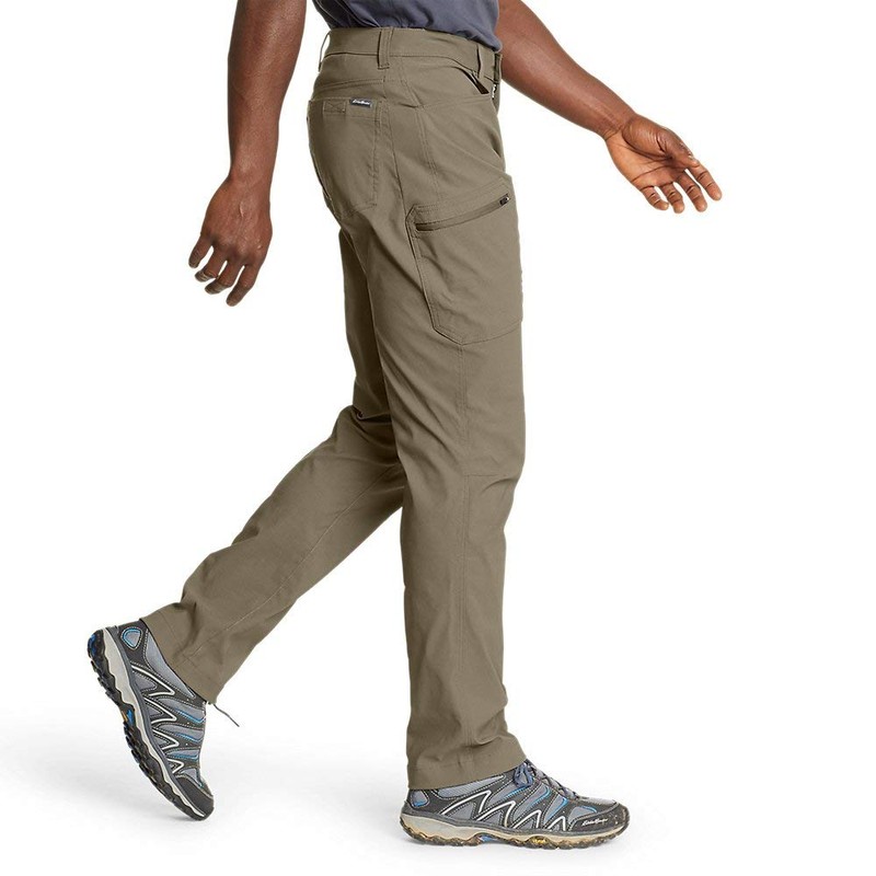 Eddie Bauer Men's Athletic Fit Rainier Pants, Light Khaki, 36W