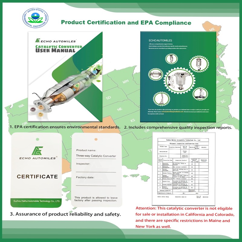 ECHO AUTOMILES Catalytic Converter Compatible with Toyota Corolla/Matrix/Pontiac Vibe 2003
