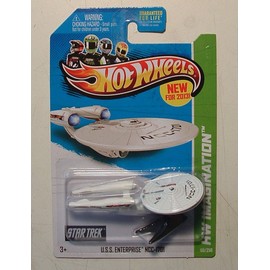 2013 Hot Wheels Hw Imagination - Star Trek U.S.S. Enterprise Battle Damaged