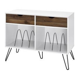 Novogratz Concord Turntable Stand, White