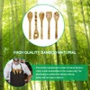GIRAFEDA Pack of 5 Bamboo Utensils Magic Pattern Cooking Utensils