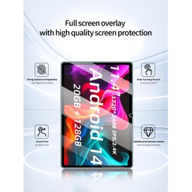 UYRUREL Screen Protector for YINOCHE P10 Android 14 11-inch Tablet, Anti-Scratch 9H Hardness Touch Sensitive 2.5D Rounded Edges Bubble Free Easy to Install,2 Pack.
