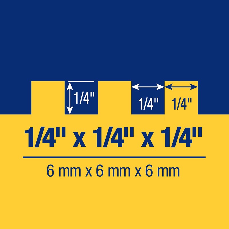 QEP 1/4" x 1/4" x 1/4" Square Notch Carbon Steel