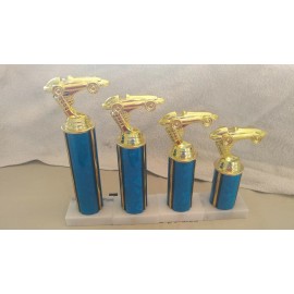 4 Pinewood Derby Cub Scouts Trophies Real Marble -Free Engraving!!!