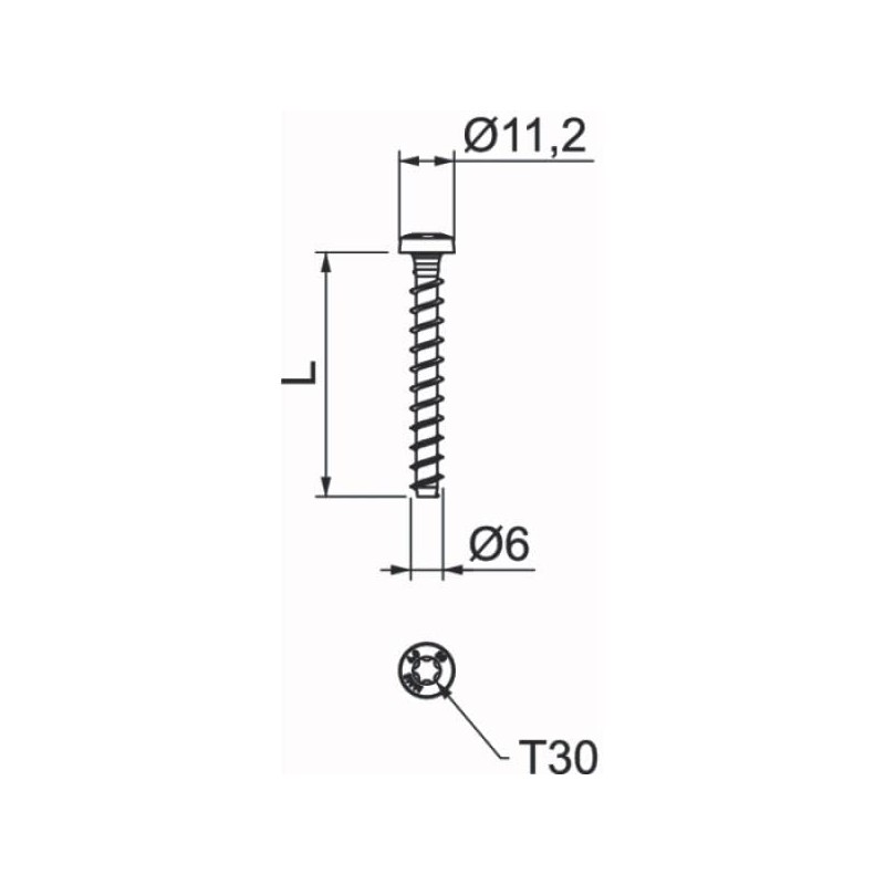 OBO Bettermann MMS-plus Fire Protection Screw Anchor 6X50