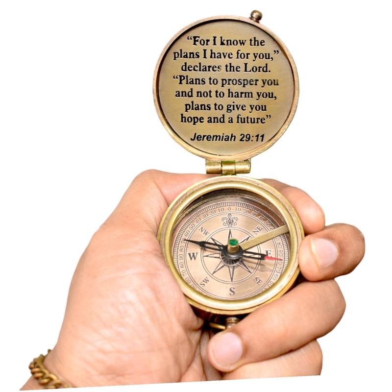 for i know Bible verse compass, christian compass religious gift