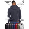 A. Salvarini AS292 Men's Hooded Sweater, Jacket - navy, size: