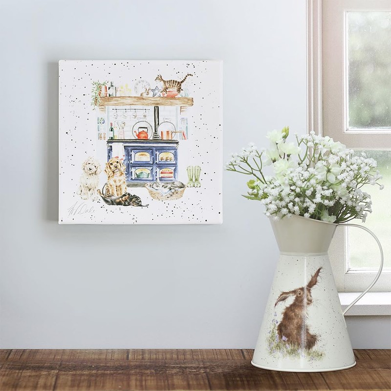 Wrendale Designs Country Kitchen Canvas dogs and cats 20CM