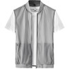 Aspersio Men's Lightweight Mesh Vest, Comfortable Outdoor, Collarless, Zip-Up, Stylish