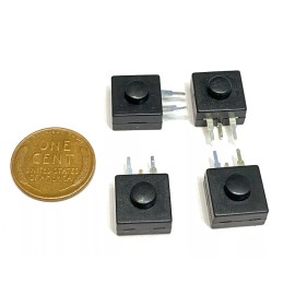endlessparts 6 x Latching push button switch locks on/off flashlight mini small torch 1a B27