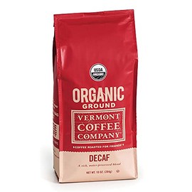 Vermont Coffee Company Decaf Roast, Ground Arabica Coffee, Organic, Non-GMO, 10 Ounce Bag